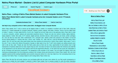 Desktop Screenshot of nehruplacemarket.com